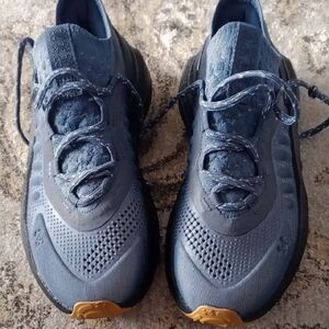 New 🔥 Under Armour Men's Navy Athletic Lace-Up Sneakers